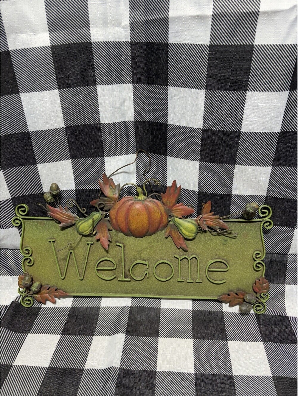 Metal Welcome Sign Harvest Wall Décor